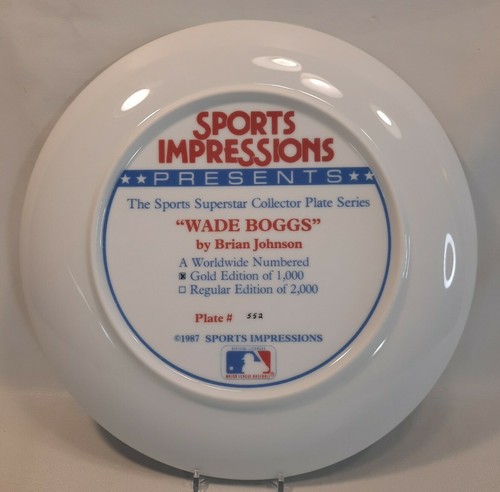 Sports Impressions 3 Gold Signature Plate Jose Conseco / Boggs & Strawberry wCOA - Picture 7 of 12