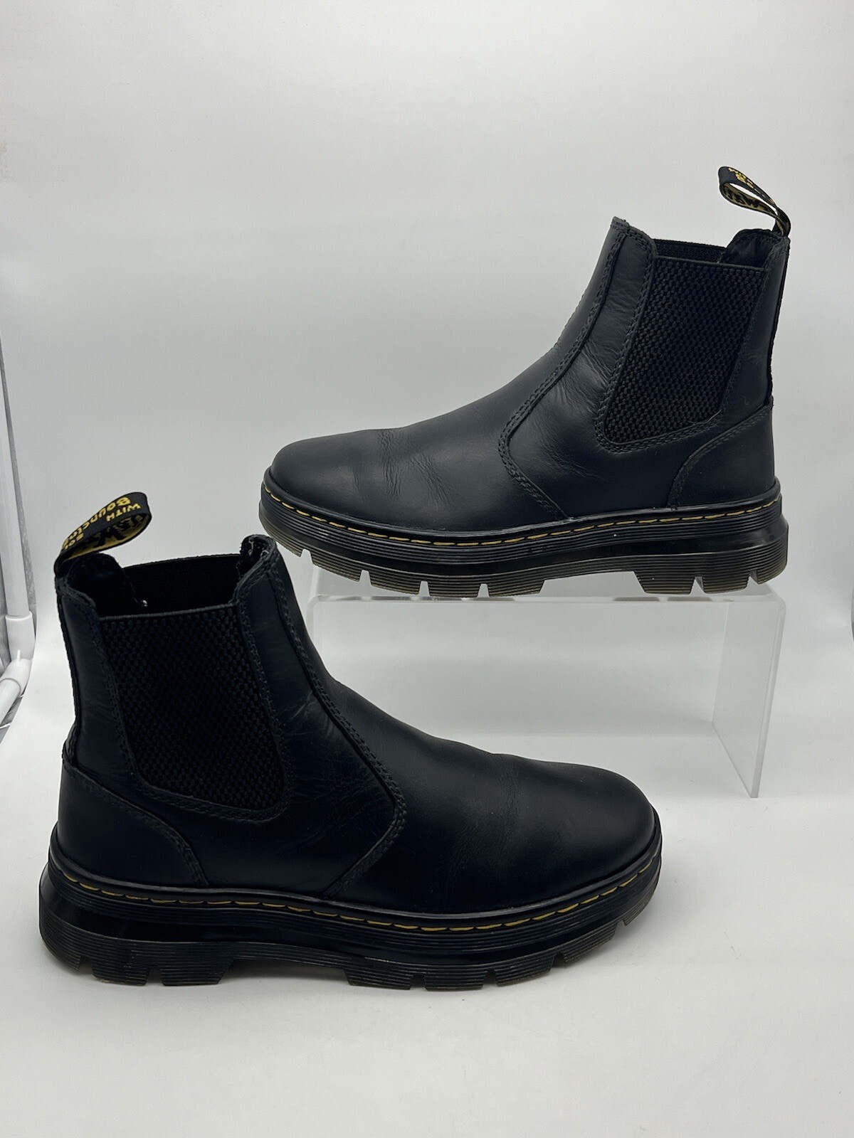 Doc Dr. Martens Embury Chelsea Boots Black Size 6 US Womens Leather Casual 2976 eBay