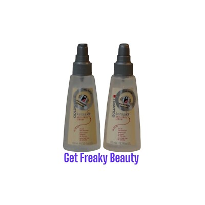 2 PACK. 3.3 oz. Goldwell Kerasilk Anti-Frizz Serum. 100ml. NEW. FREE SHIPPING.