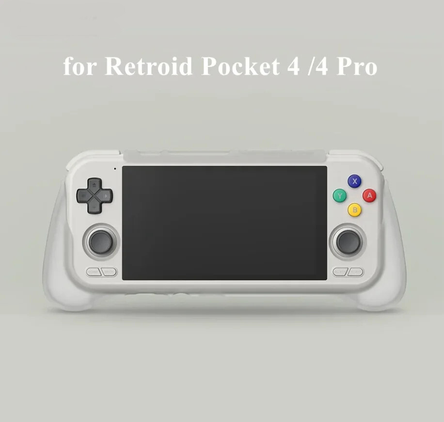 Retroid Pocket 4 Pro + 純正ケース New TPU Shell Case For Retroid Pocket 4 /4 Pro Grip
