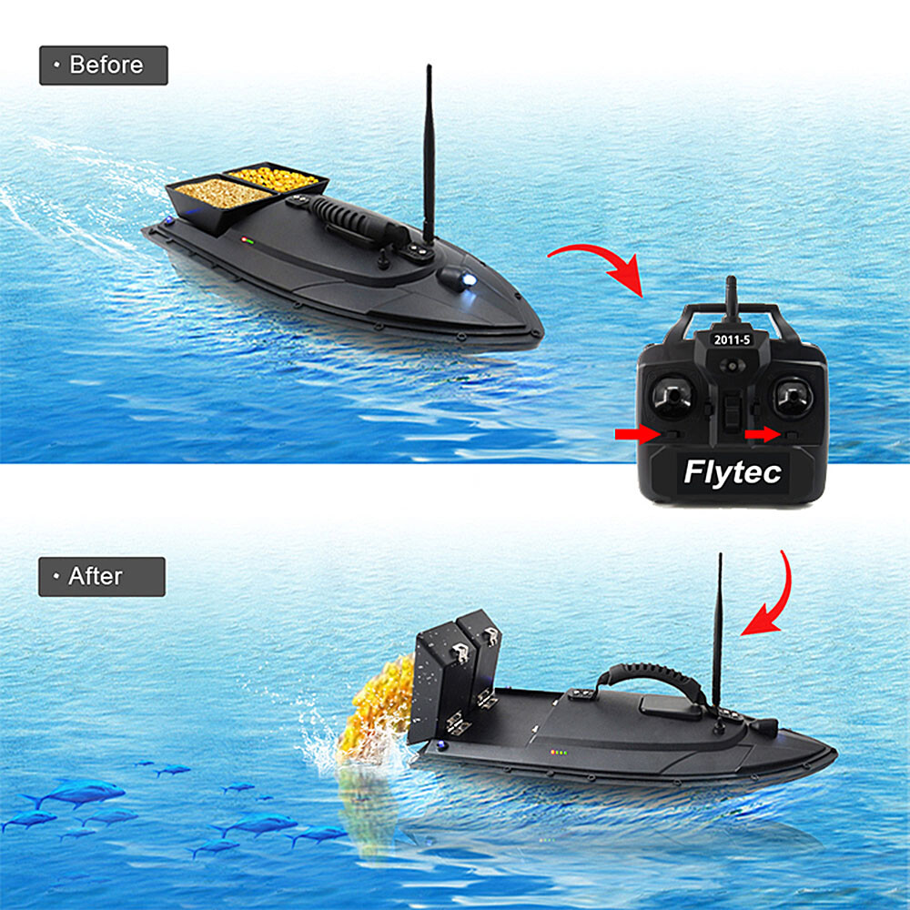 rc bait boat with fish finder
