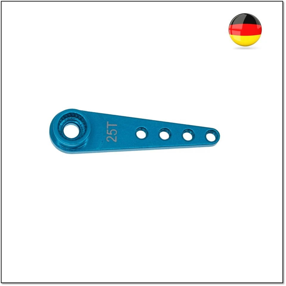 2 X RC Servoarm Servohorn Crank 25T Servohebel Alu 25 Zähne CNC MKS Futuba Savöx - Bild 3 von 3