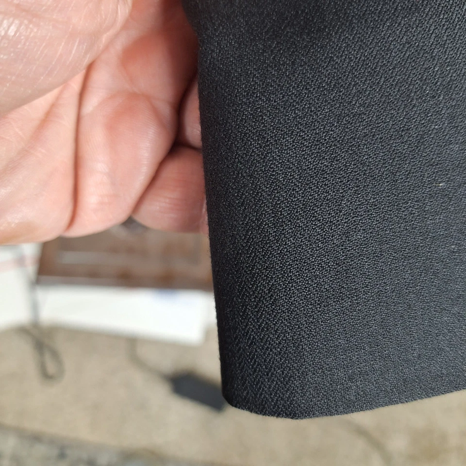 Chaqueta Blazer Botany 500 Para Hombre 48R Portly Negra Microespiga De Colección Foto 3 de 4