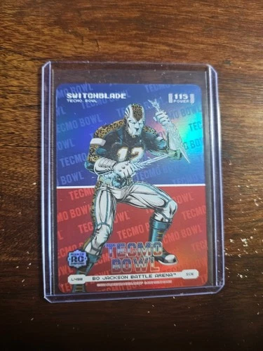 2026 Battle Arena Tecmo Bowl Logo Ice Battlefoil SP Switchblade Travis Hunter