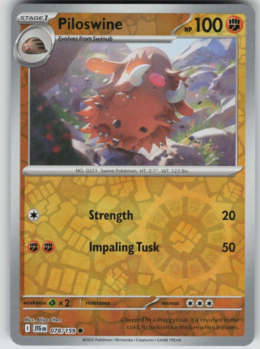 Piloswine Pokémon TCG Cards for sale | eBay