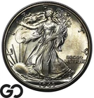 1943-D Walking Liberty Half Dollar Nice Gem BU