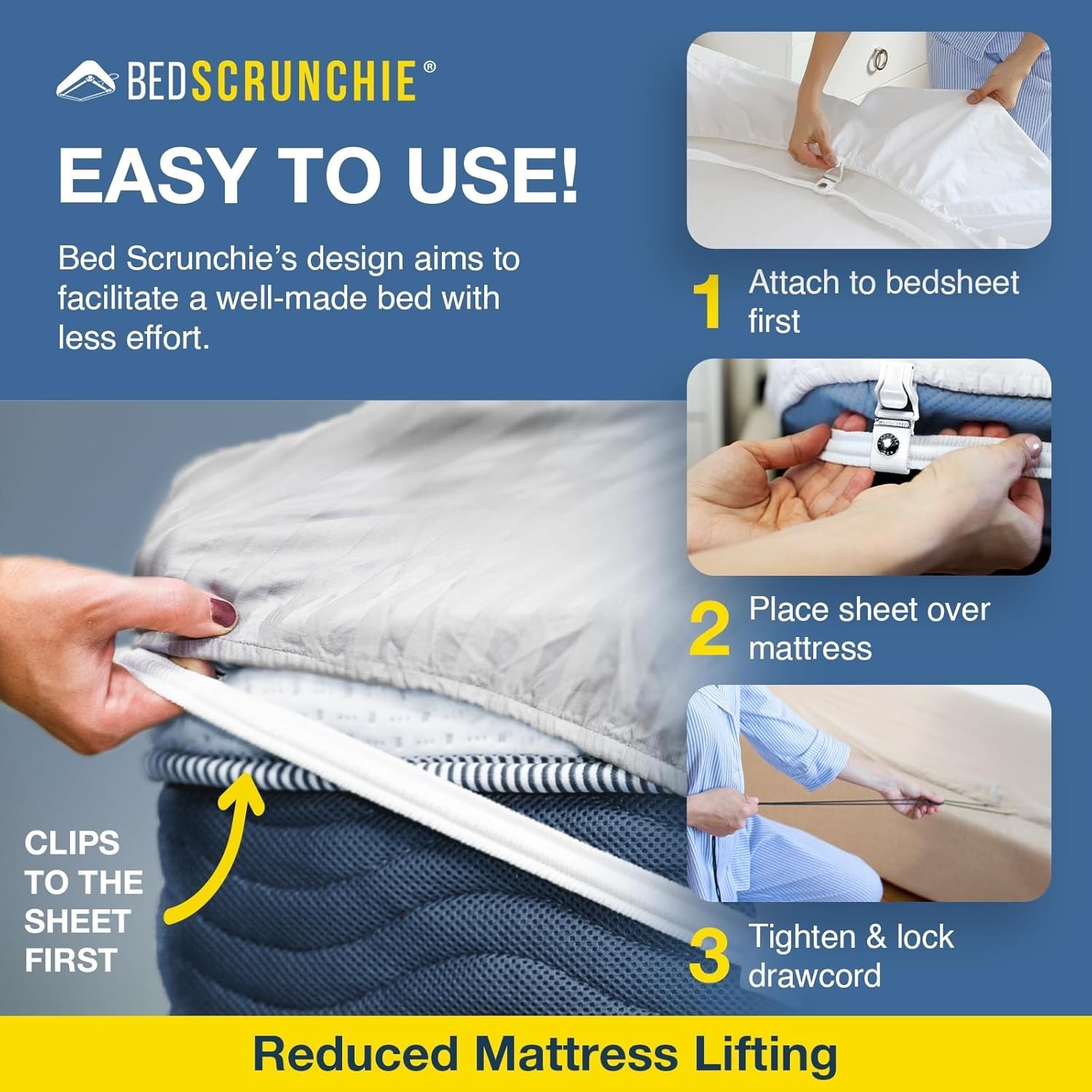 Heavy-Duty Sheet Tightener with Parachute Cord - Secure All Mattress Types