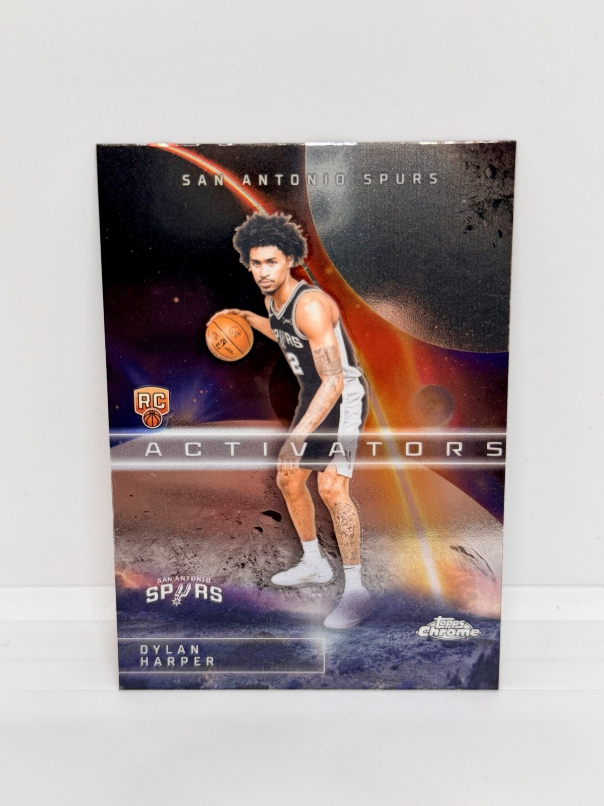 DYLAN HARPER Rookie 2025-26 Topps Chrome Activators San Antonio Spurs RC #AC-12