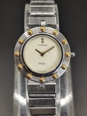 Vintage CORUM Clipper Club 18k Bezel Quartz Women's Watch