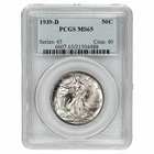 1939D Walking Liberty Half Dollar 50C PCGS MS 65