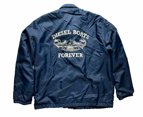 VTG Pla-Jac USS Sailfish SS-572 Diesel Boats Forever Crew Jacket L Submarine - product listing photo