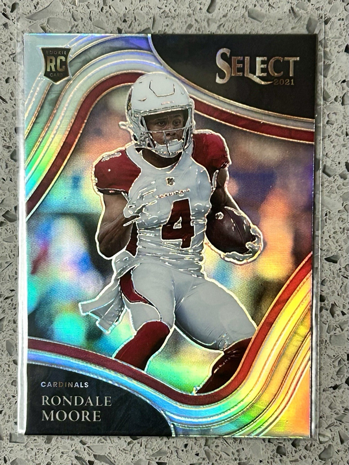 2021 Panini Select - Rondale Moore - Field Level - Rookie RC - Silver Prizm RIP