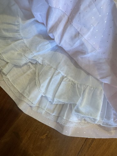 VTG Girls Party Dress Pink Frilly Ruffle Layered Full Circle Tulle 24 Mos 2t - Picture 6 of 8