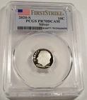 2020-S 10c SILVER PCGS PR70DCAM ROOSEVELT DIME .999 FINE PROOF DEEP CAMEO