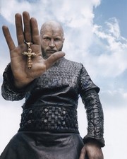 TRAVIS FIMMEL signed Autogramm 20x25cm VIKINGS in Person autograph COA