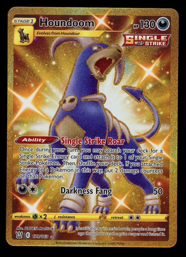 HOUNDOOM 2021 Pokemon Sword & Shield Battle Styles Secret Rare #179/163