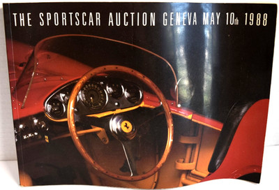 The Sport's Car Auction Co. Auction GENEVA May 1988 FERRARI *MASERATI * BMW *
