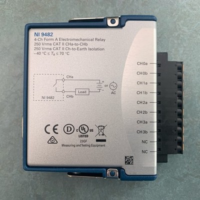 National Instruments NI 9482 4-Channel Form A Electromechanical Relay