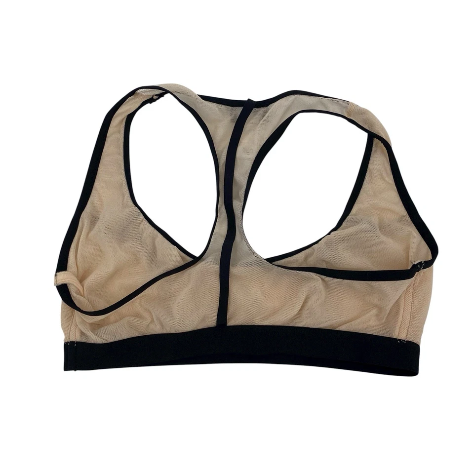 Bralette Cosabella METROPOLIS Negro Almendra Corredor Espalda Malla Transparente Talla Pequeña Foto 3 de 4