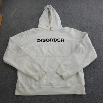 Sandro Paris Hoodie Womens Large White Disorder Graphic Pullover