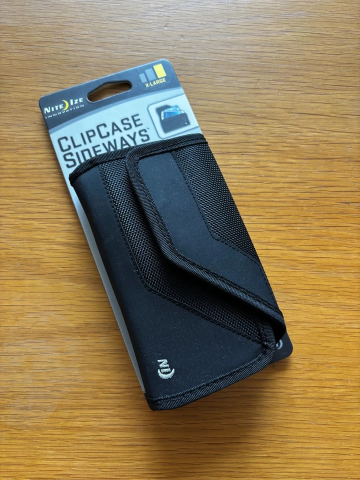 Nite Ize ClipCase Sideways Universal Rugged Cell Holster, XL - Black - New - Image 2 of 3