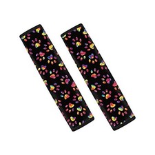 Coldinair Cute Print Car Seat Belt Cushion Seatbelt Protector Tie Dye Dog Paws