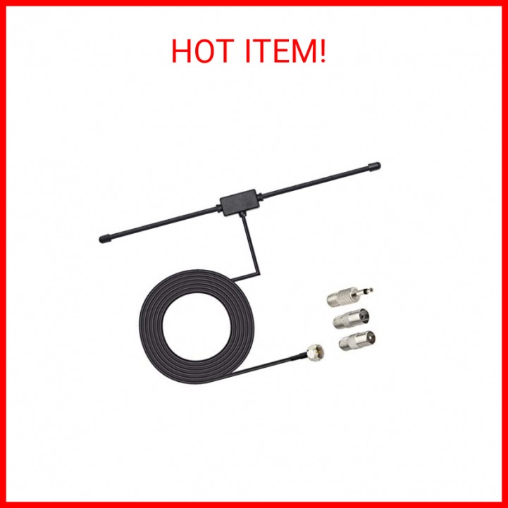 FM Radio Dipole Antenna for Stereo Receiver Indoor Pioneer Onkyo Yamaha ...