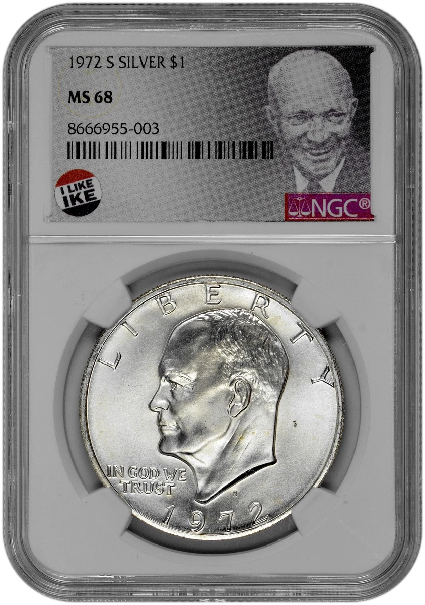 MS 68 Graded Eisenhower Dollars 1971-1978 for sale | eBay