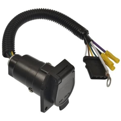 4-Way Flat to 7-Blade RV Type Adapter with Leads part# 4WF-600V 