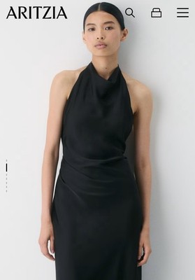 aritzia dress 2 Audience Satin Halter Dress $158