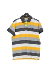 Tog24 Men's Polo M Multi Striped Cotton with Polyester Basic
