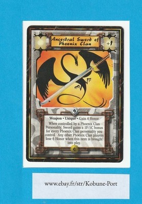 Ancestral Sword of Phoenix Clan Imperial Edition IE ImE L5R CCG Five Rings