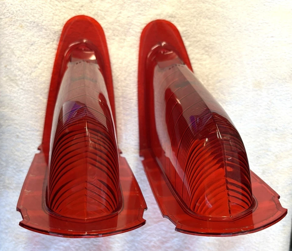 Chrysler 1959 par de luces traseras lentes lámpara de parada New Yorker 300E Saratoga Windsor Foto 3 de 4