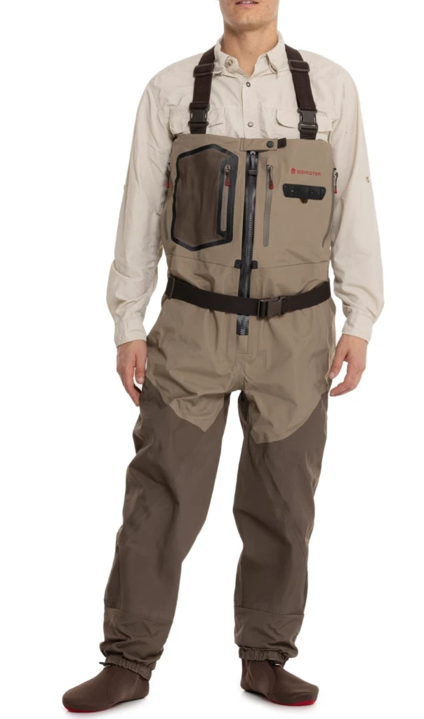 Redington Sonic Pro HDZ 4L Chest Fishing Waders Stocking Foot XXL Clay