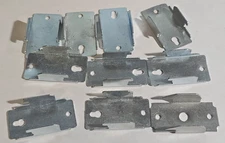 Set of 10 Kenney Single Curtain Rod Supports Zinc Plated Steel