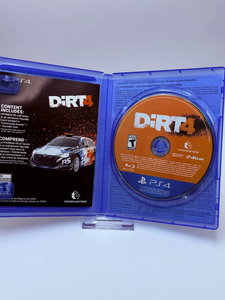 DiRT 4 Day One Edition PS4 Video Game Rallycross Multiplayer CIB Complete - Image 3 of 4