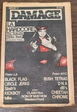 DAMAGE Magazine #11 PUNK 1980 BLACK FLAG Circle Jerks SLASH'S Kickboy Vintage