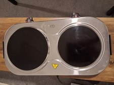 ELECTRIC DOUBLE HOB WHITE TWIN HOT PLATE TABLE TOP HOTPLATE PORTABLE NEW COOKER