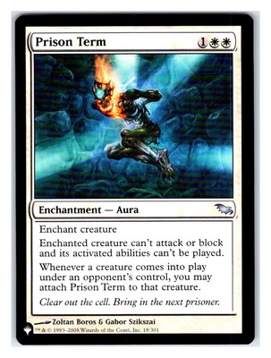 MTG - Prison Term - The List Reprints 18/301 U Normal