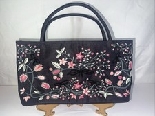 Vintage Floral Embroidered Handbag