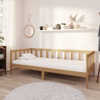 Vidaxl Tagesbett Mit Matratze 90X200 Cm Honigbraun Massivholz Kiefer Neu