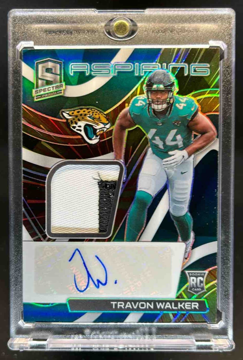 2022 Spectra Travon Walker Aspiring Patch Auto RC Hyper #42/60 Jaguars