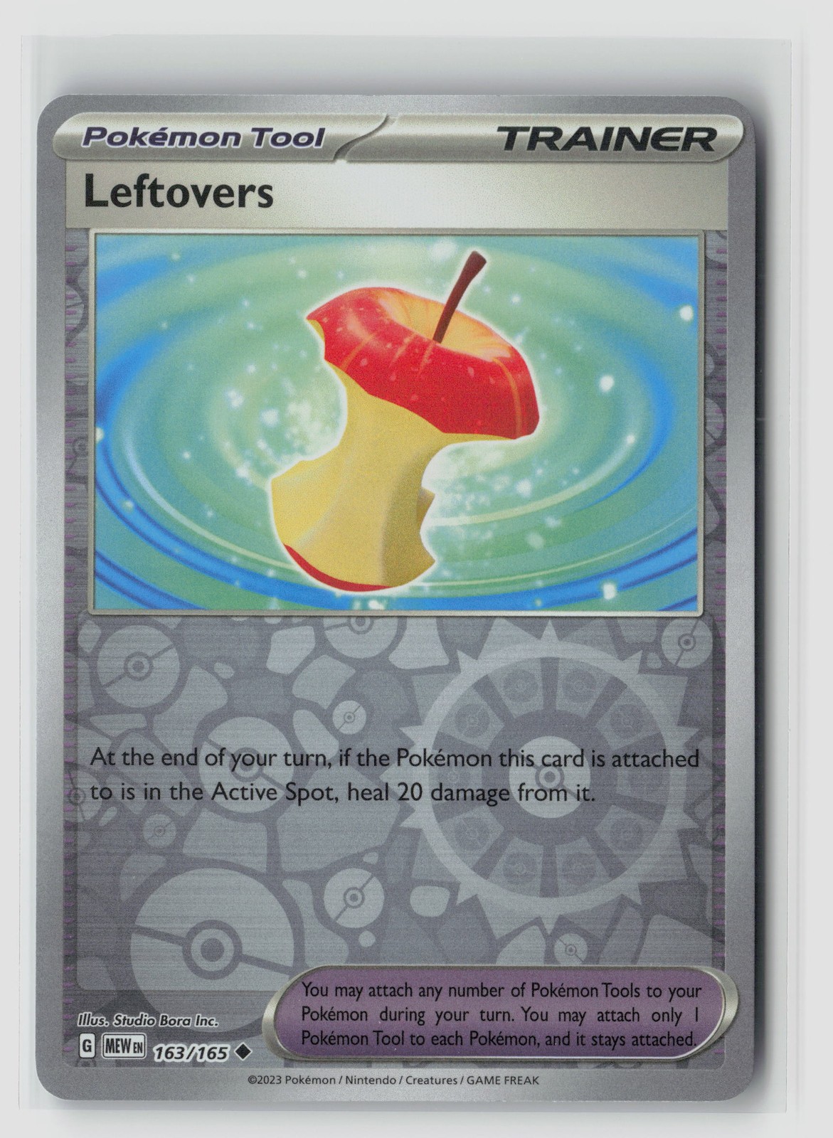 Leftovers #163/165 SV Scarlet & Violet 151 Uncommon Reverse Holo Pokemon TCG NM