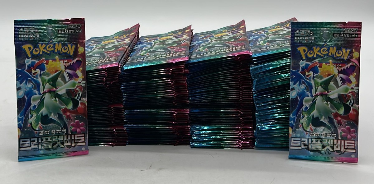 Lot of (200) Pokemon TCG Korean SV1a Triple Beat Booster Packs