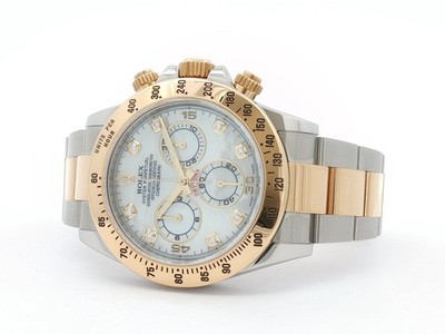 プノメーケスケラス　DD−786 Rolex Daytona Diamond Mother of Pearl Dial 18k Yellow Gold & Steel