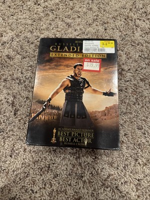 Gladiator Extended Edition (DVD, 2000, Widescreen, 3-disc) New & Sealed