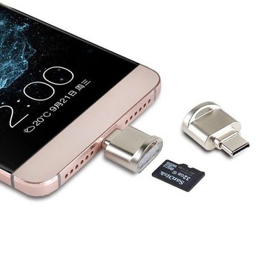 Type C to Micro SD TF Card Reader High Speed OTG Adapter for Android MacBook