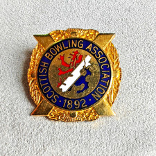 Scottish Bowling Association - Enamel Pin Badge Bowls Sports UK