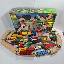 Brio Wood Toy Train Lot 87 Pieces/Tracks 33220, 33383, 33568 Complete More