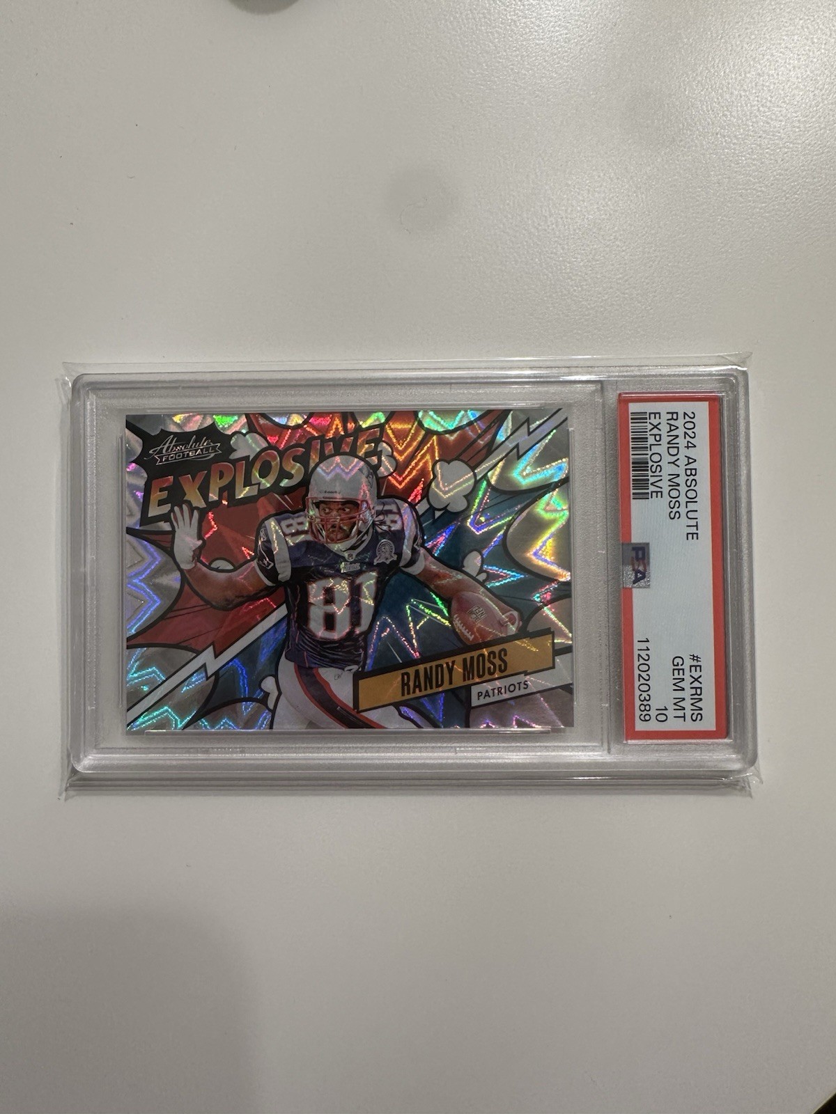 Randy Moss 2024 Absolute Explosive #43 (PSA 10)